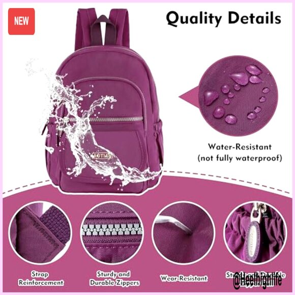 Mini Nylon Daypack Backpack Lightweight Small Women\'s Casual Daypack